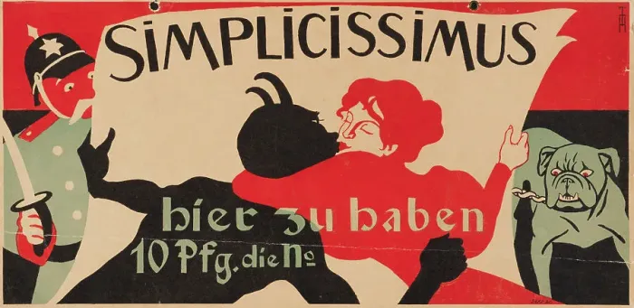 Framed Print : Simplicissimus, c1896. Creator: Heine; Thomas Theodor (1867-1948) Framed Print : Simplicissimus, c1896. Creator: Heine; Thomas Theodor (1867-1948)