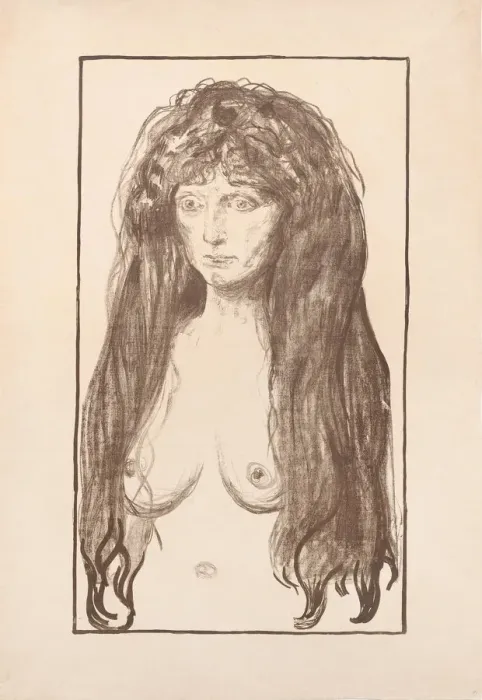 Framed Print : The Sin, 1902. Artist: Munch, Edvard (1863-1944) Framed Print : The Sin, 1902. Artist: Munch, Edvard (1863-1944)