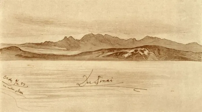 Framed Print : Sinai, Egypt, 1898. Creator: Christian Wilhelm Allers Framed Print : Sinai, Egypt, 1898. Creator: Christian Wilhelm Allers