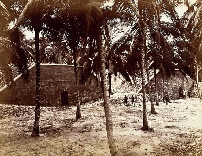 Framed Print : Singapore: a fort at Tanjong Katong, 1880. Creator: John Edmund Taylor Framed Print : Singapore: a fort at Tanjong Katong, 1880. Creator: John Edmund Taylor