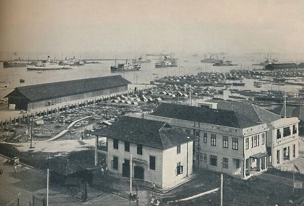 Singapore Harbour is always crowded with shipping of many type and nationalities, 1937