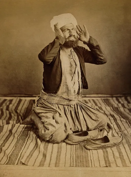 Framed Print : Singapore: a Mohammedan praying, c1880. Creator: John Edmund Taylor