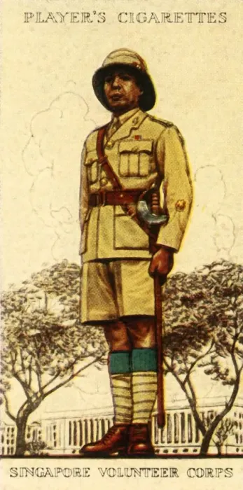 Framed Print : Singapore Volunteer Corps, 1936. Creator: Unknown Framed Print : Singapore Volunteer Corps, 1936. Creator: Unknown