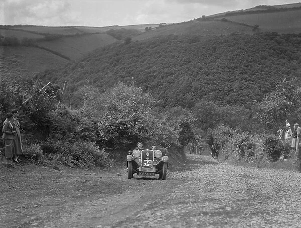 Singer 2-seater competing in the Mid Surrey AC Barnstaple Trial, Beggars Roost, Devon, 1934