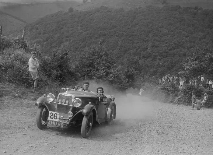 Framed Print : Singer competing in the Barnstaple Trial, c1935. Artist: Bill Brunell Framed Print : Singer competing in the Barnstaple Trial, c1935. Artist: Bill Brunell
