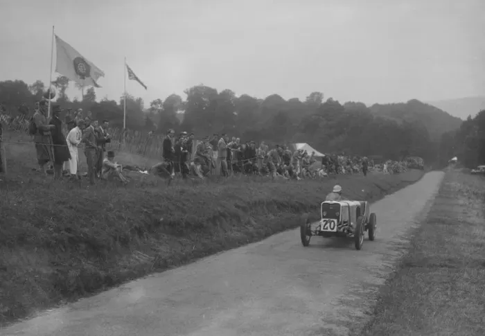 Framed Print : Singer competing in the Shelsley Walsh Hillclimb, Worcestershire, 1935. Artist: Bill Brunell Framed Print : Singer competing in the Shelsley Walsh Hillclimb, Worcestershire, 1935. Artist: Bill Brunell