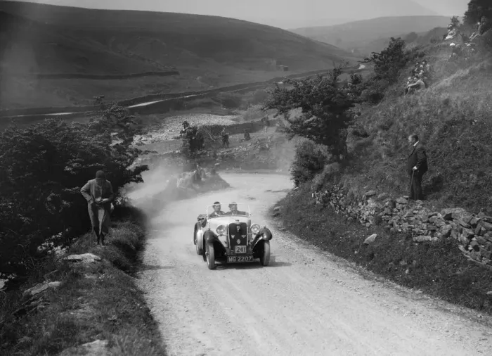 Framed Print : Singer of J Selwyn competing in the MCC Edinburgh Trial, West Stonesdale, Yorkshire Dales, 1933 Framed Print : Singer of J Selwyn competing in the MCC Edinburgh Trial, West Stonesdale, Yorkshire Dales, 1933
