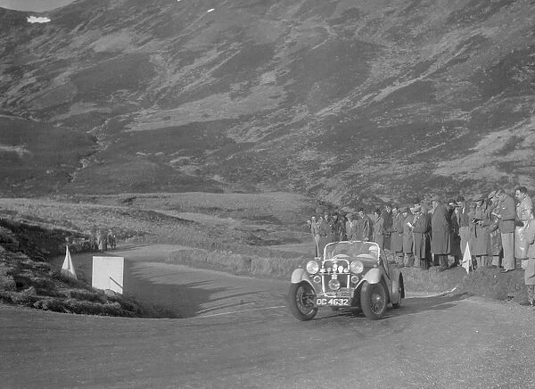 Singer Le Mans of Archie Langley at the RSAC Scottish Rally, Devils Elbow, Glenshee, 1934