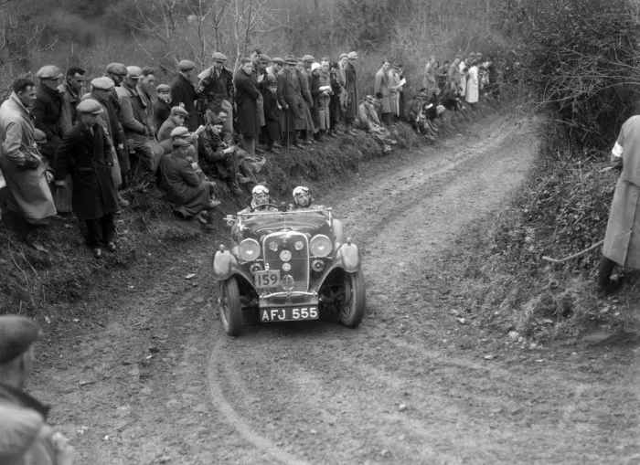 Framed Print : Singer Le Mans of ET Ingham competing in the MCC Lands End Trial, 1935. Artist: Bill Brunell Framed Print : Singer Le Mans of ET Ingham competing in the MCC Lands End Trial, 1935. Artist: Bill Brunell