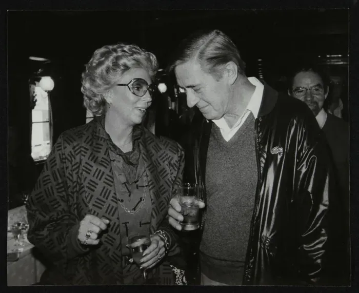 Framed Print : Singer Marian Montgomery and drummer Jack Parnell, London, 1984. Artist: Denis Williams Framed Print : Singer Marian Montgomery and drummer Jack Parnell, London, 1984. Artist: Denis Williams