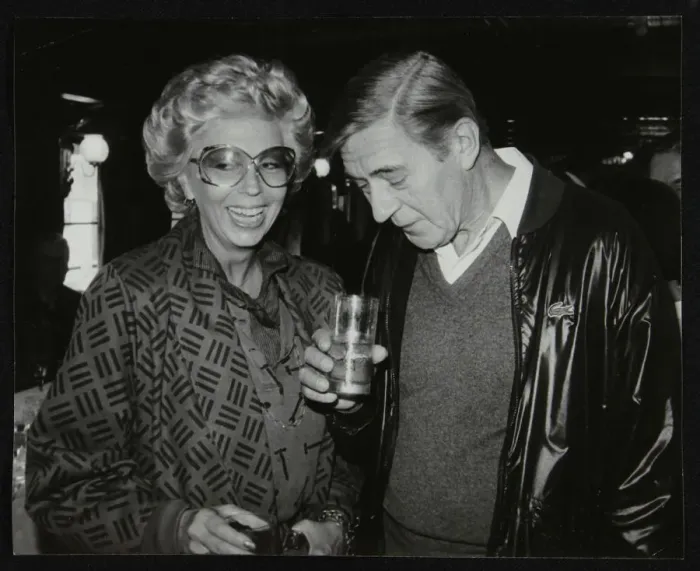 Framed Print : Singer Marian Montgomery and drummer Jack Parnell, London, 1984. Artist: Denis Williams Framed Print : Singer Marian Montgomery and drummer Jack Parnell, London, 1984. Artist: Denis Williams