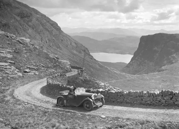 Framed Print : Singer of Miss O Bailey competing in the RSAC Scottish Rally, 1936. Artist: Bill Brunell Framed Print : Singer of Miss O Bailey competing in the RSAC Scottish Rally, 1936. Artist: Bill Brunell