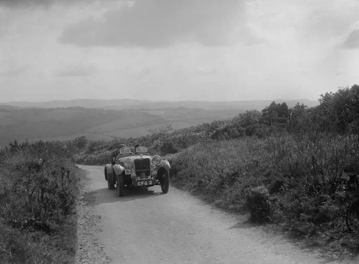 Framed Print : Singer of TL McDonald competing in the MCC Torquay Rally, 1938. Artist: Bill Brunell Framed Print : Singer of TL McDonald competing in the MCC Torquay Rally, 1938. Artist: Bill Brunell
