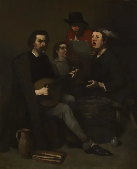 Framed Print : Singers, 1863-1868. Creator: Theodule Ribot (French, 1823-1891) Framed Print : Singers, 1863-1868. Creator: Theodule Ribot (French, 1823-1891)