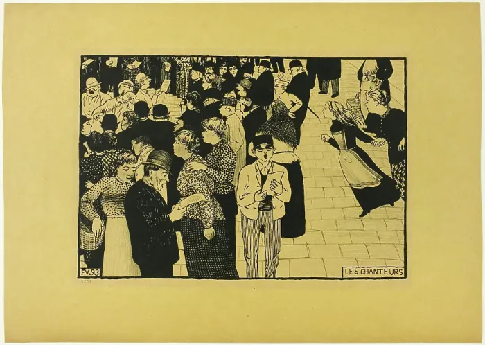 Framed Print : The Singers, 1893. Creator: Félix Vallotton Framed Print : The Singers, 1893. Creator: Félix Vallotton