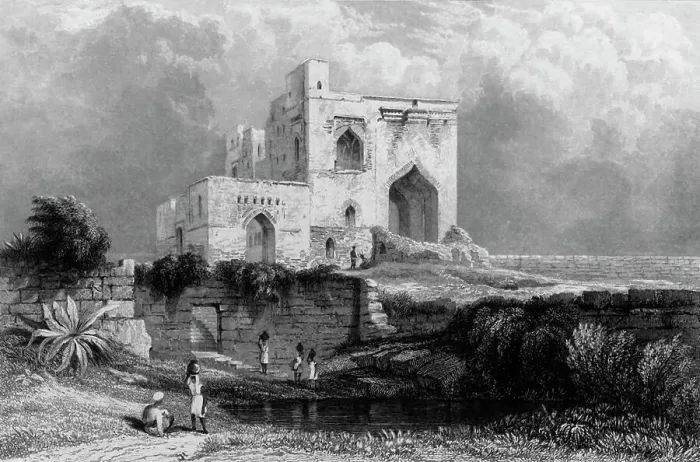 Framed Print : Singham Mahal, Torway, - Bejapore, 1835. Creator: Unknown Framed Print : Singham Mahal, Torway, - Bejapore, 1835. Creator: Unknown