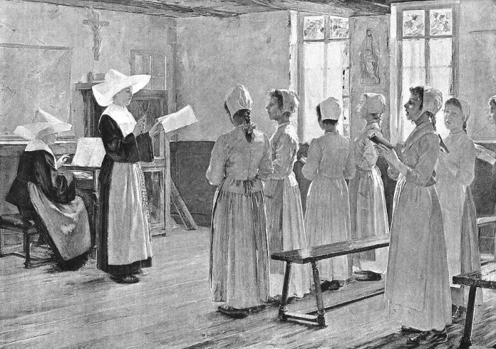 Framed Print : The Singing Lesson, after W Gay, 1891. Creator: Unknown Framed Print : The Singing Lesson, after W Gay, 1891. Creator: Unknown
