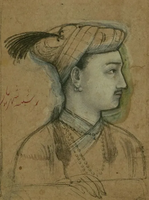 Framed Print : Single Leaf of a Portrait of Shahriyar, 11th century AH / AD 17th century. Creator: Unknown Framed Print : Single Leaf of a Portrait of Shahriyar, 11th century AH / AD 17th century. Creator: Unknown