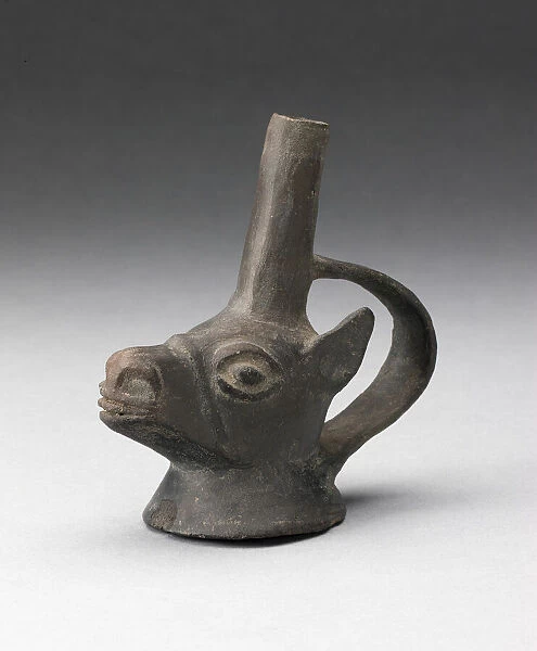 Single Spout Vessel in the Form of the Head of a Llama, A. D. 1000  /  1400. Creator: Unknown