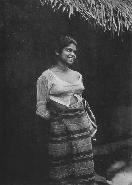 Sinhalese Village Beauty, c1890, (1910). Artist: Alfred William Amandus Plate
