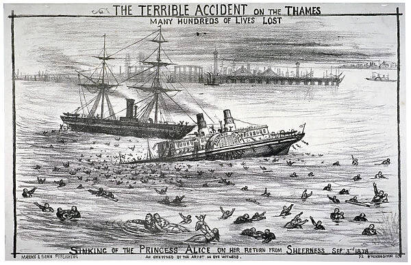 Sinking of the Princess Alice on the River Thames, 1878