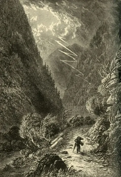 Framed Print : Sinking Run, Above Tyrone, 1874. Creator: Frederick William Quartley Framed Print : Sinking Run, Above Tyrone, 1874. Creator: Frederick William Quartley