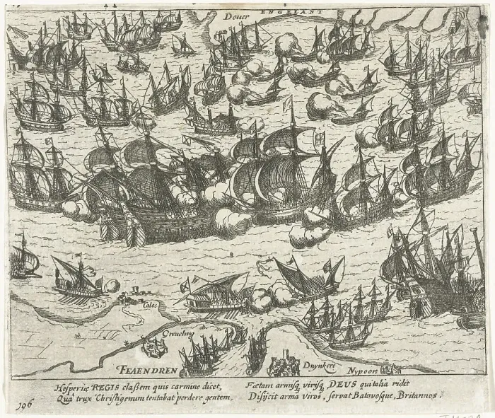 Framed Print : The sinking of the Spanish Armada in 1588, 1613-1615. Artist: Hogenberg, Frans (1535-1590) Framed Print : The sinking of the Spanish Armada in 1588, 1613-1615. Artist: Hogenberg, Frans (1535-1590)
