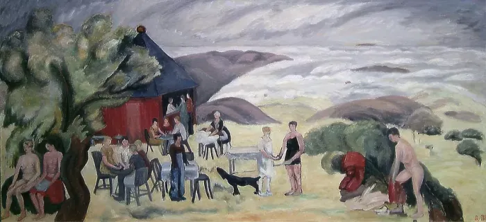 Framed Print : Sinners in Summer Sun, 1931. Creator: Rudolf Thygesen Framed Print : Sinners in Summer Sun, 1931. Creator: Rudolf Thygesen
