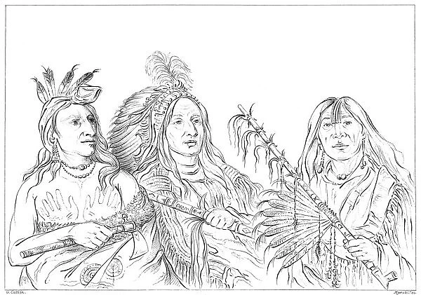 Sioux, 1841. Artist: Myers and Co