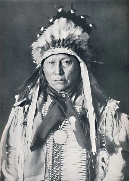 A Sioux chief in his warpaint, 1912. Artist: Robert Wilson Shufeldt