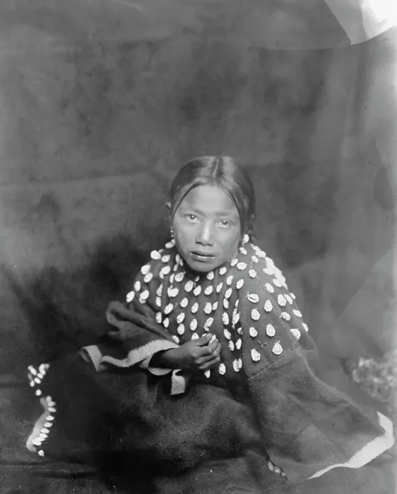Framed Print : The Sioux child, c1905. Creator: Edward Sheriff Curtis Framed Print : The Sioux child, c1905. Creator: Edward Sheriff Curtis