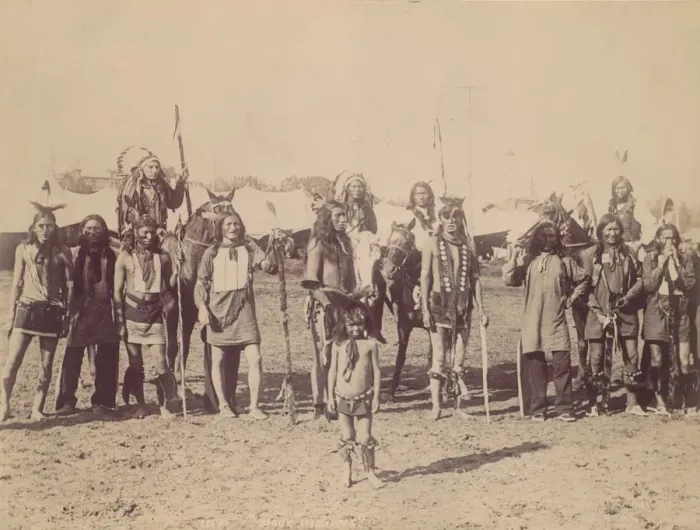 Framed Print : Sioux Indians, 1880s-90s. Creator: Unknown Framed Print : Sioux Indians, 1880s-90s. Creator: Unknown