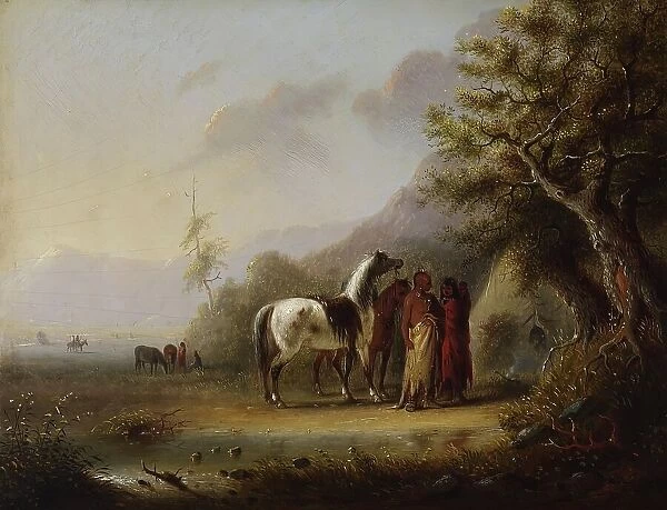 Sioux Indians in the Mountains, c1850. Creator: Alfred Jacob Miller
