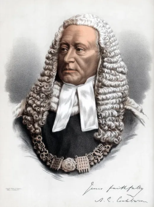 Framed Print : Sir Alexander James Edmund Cockburn, 12th Baronet, Lord Chief Justice of England, c1890. Artist: Cassell, Petter & Galpin Framed Print : Sir Alexander James Edmund Cockburn, 12th Baronet, Lord Chief Justice of England, c1890. Artist: Cassell, Petter & Galpin