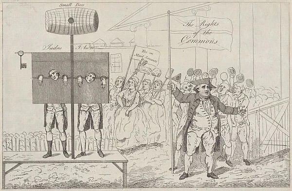 Sir Cecil Wray in the Pillory, May 7, 1784. May 7, 1784. Creator: Thomas Rowlandson