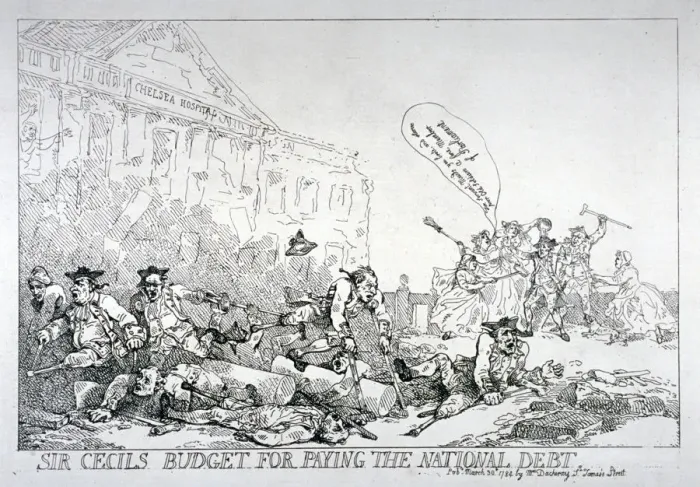 Framed Print : Sir Cecils budget for paying the national debt, 1874 Framed Print : Sir Cecils budget for paying the national debt, 1874