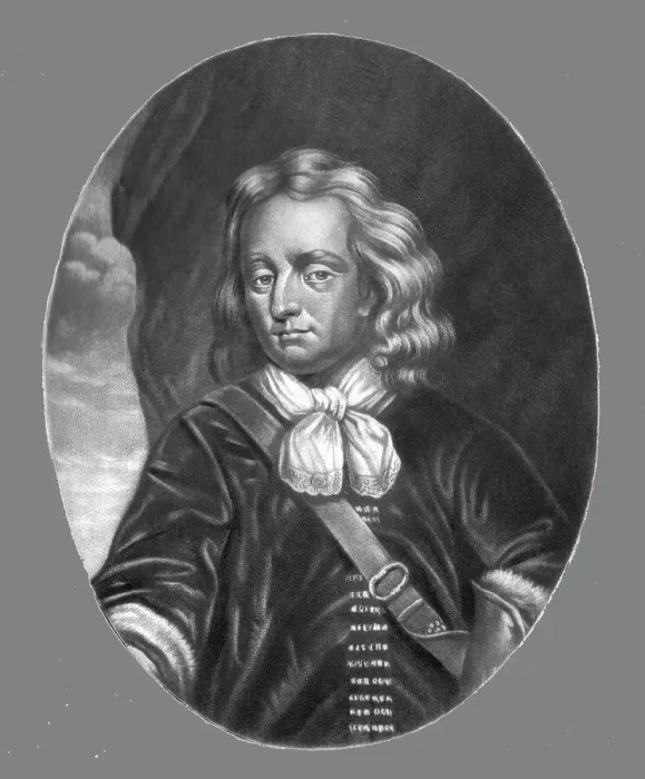 Framed Print : Sir Christopher Myngs, Admiral, killed in action against the Dutch; Obit 1666, 1813. Creator: Robert Dunkarton