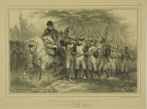 Sir, you can count on us as on the Old Guard, 1831. Creator: Auguste Raffet