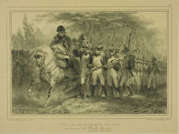 Framed Print : Sir, you can count on us as on the Old Guard, 1831. Creator: Auguste Raffet Framed Print : Sir, you can count on us as on the Old Guard, 1831. Creator: Auguste Raffet
