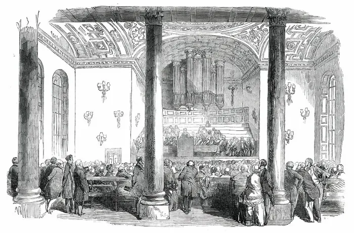 Framed Print : Sir David Brewste...Delivering the Opening Address, 1850. Creator: Unknown Framed Print : Sir David Brewste...Delivering the Opening Address, 1850. Creator: Unknown