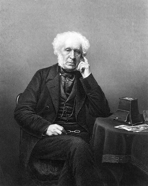 Sir David Brewster, 19th century Scottish scientist, inventor and writer. Artist: DJ Pound