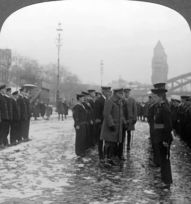 Framed Print : Sir Douglas Haig inspecting sailors, World War I, 1918. Artist: Realistic Travels Publishers Framed Print : Sir Douglas Haig inspecting sailors, World War I, 1918. Artist: Realistic Travels Publishers