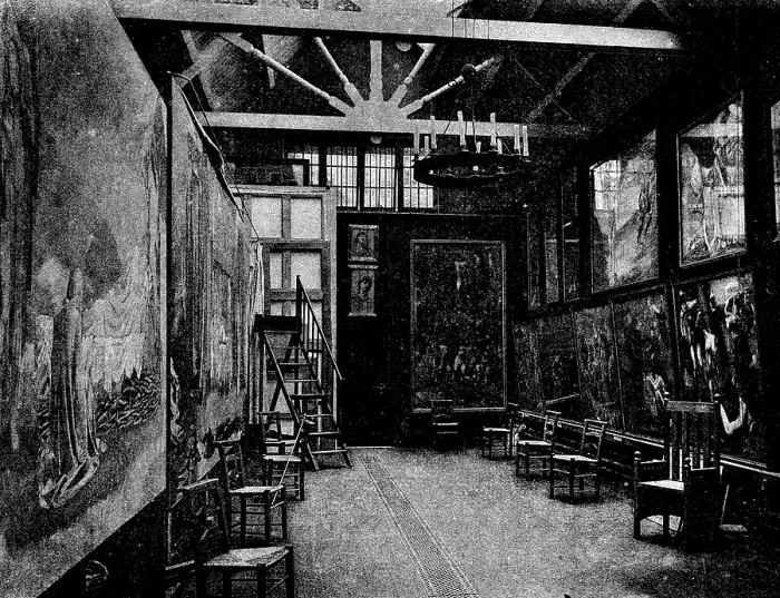 Framed Print : Sir E. Burne-Jones's studio, 1895. Creator: Unknown. Sir E. Burne-Jones's studio, 1895. Creator: Unknown Framed Print : Sir E. Burne-Jones's studio, 1895. Creator: Unknown. Sir E. Burne-Jones's studio, 1895. Creator: Unknown