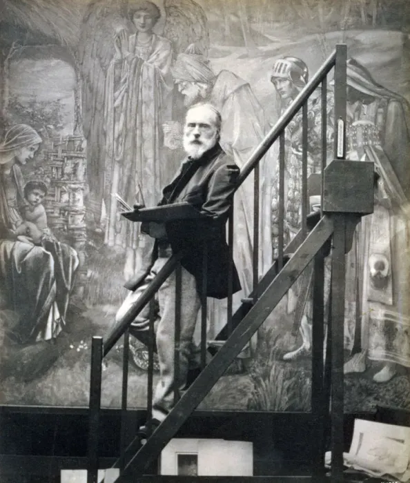 Framed Print : Sir Edward Burne-Jones, English artist, 1890. Artist: Barbara Leighton Framed Print : Sir Edward Burne-Jones, English artist, 1890. Artist: Barbara Leighton