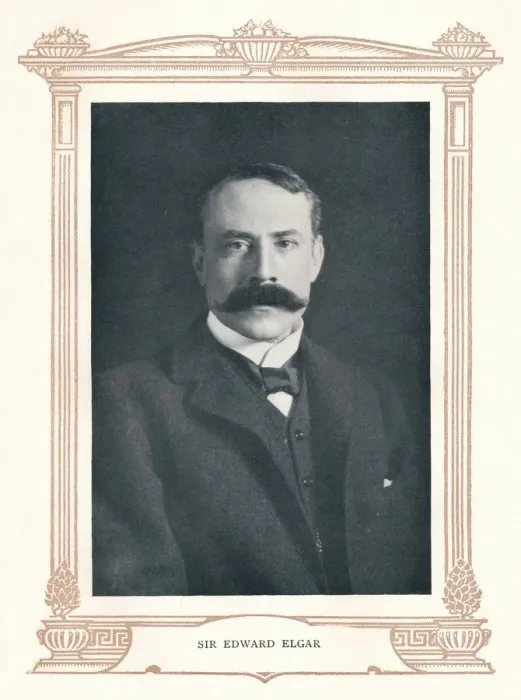 Framed Print : Sir Edward Elgar, 1895. Creator: Elliott & Fry Framed Print : Sir Edward Elgar, 1895. Creator: Elliott & Fry