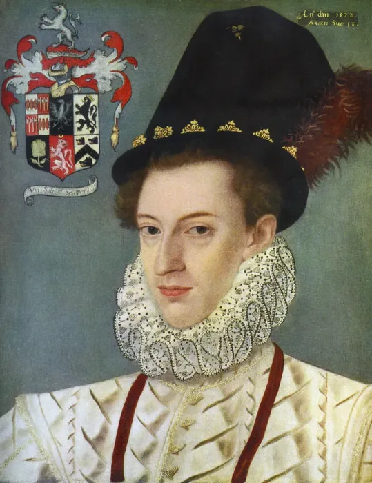 Framed Print : Sir Edward Hoby, (1560-1617) Framed Print : Sir Edward Hoby, (1560-1617)