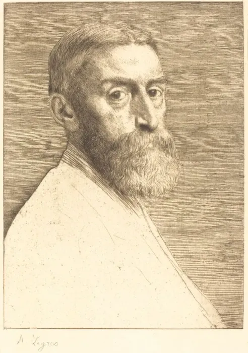 Framed Print : Sir Edward John Poynter, 1877. Creator: Alphonse Legros Framed Print : Sir Edward John Poynter, 1877. Creator: Alphonse Legros