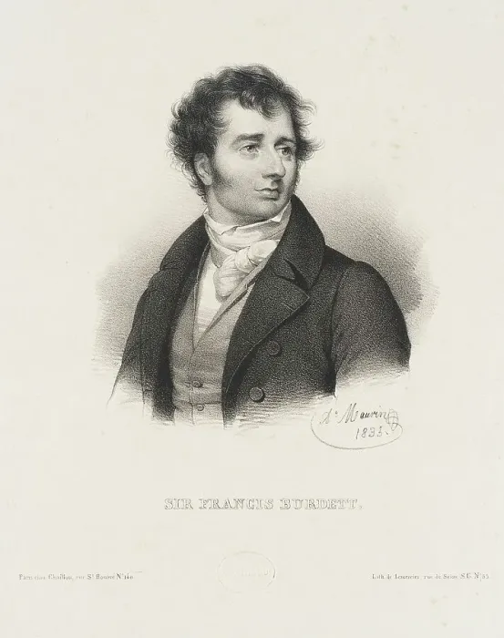 Framed Print : Sir Francis Burdett, 1835. Creator: Antoine Maurin