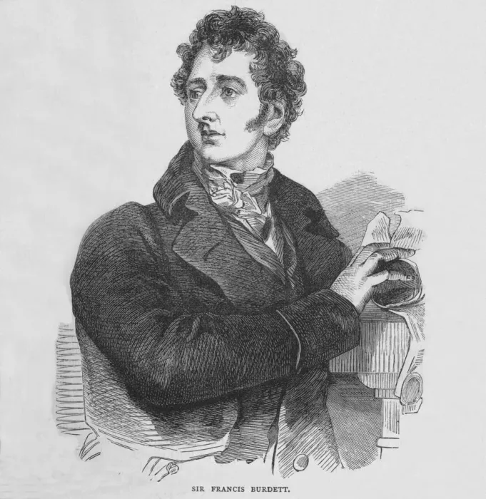 Framed Print : Sir Francis Burdett, English reformist politician, c1810 (1878) Framed Print : Sir Francis Burdett, English reformist politician, c1810 (1878)