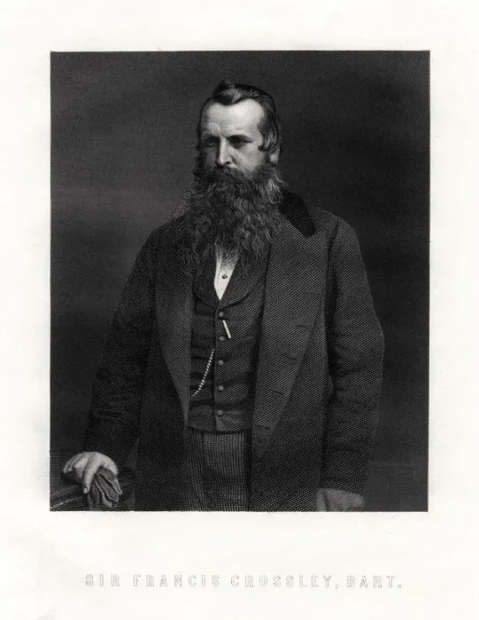 Framed Print : Sir Francis Crossley, English carpet manufacturer, mid-late 19th century Framed Print : Sir Francis Crossley, English carpet manufacturer, mid-late 19th century